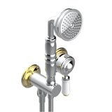 THG - Trim Only For Wall Mixer With Complete Handshower On Hook - Chrome Polished Gold Polished