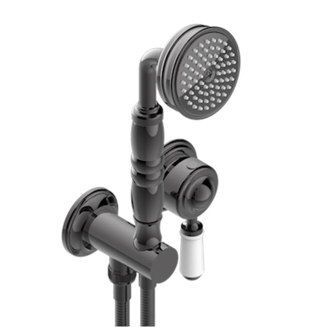 THG - Trim Only For Wall Mixer With Complete Handshower On Hook - Matt Graphite PVD