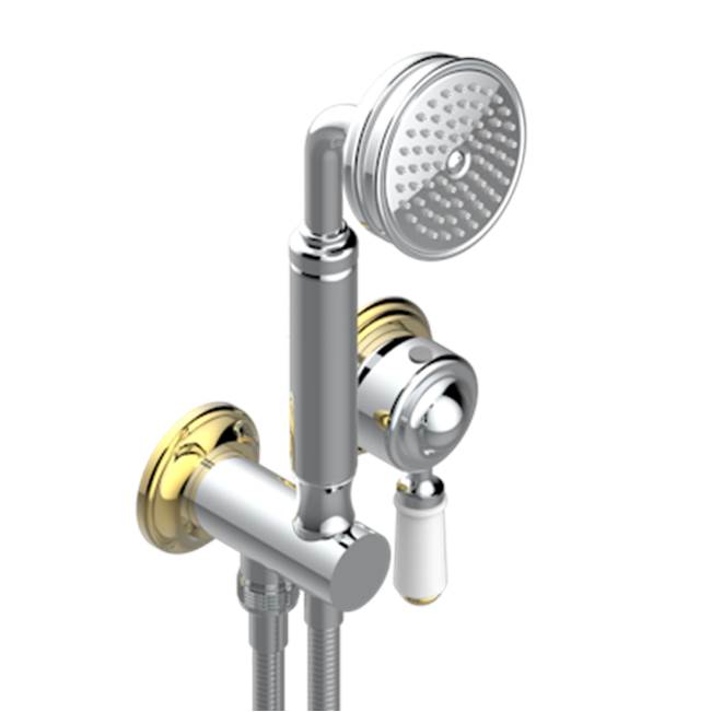 THG - Trim Only For Wall Mixer With Complete Handshower On Hook - Chrome Polished Gold Polished