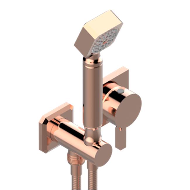 THG - Trim Only For Wall Mixer With Complete Handshower On Hook - Blush PVD