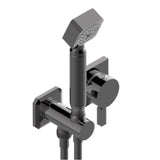 THG - Trim Only For Wall Mixer With Complete Handshower On Hook - Matt Graphite PVD