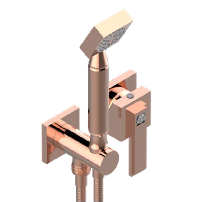 THG - Trim Only For Wall Mixer With Complete Handshower On Hook - Blush PVD
