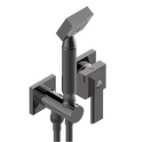 THG - Trim Only For Wall Mixer With Complete Handshower On Hook - Matt Graphite PVD