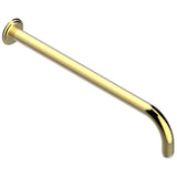 THG - Horizontal Shower Arm, 90°, Lg: 17'' - Gold Color PVD