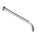 THG - Horizontal Shower Arm, 90°, Lg: 17'' - Chrome Polished Gold Polished