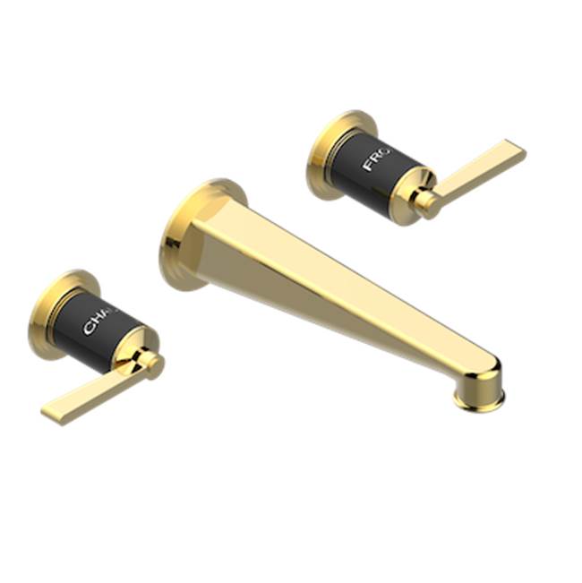 THG - Trim For Wall Mounted 3-hole Lavatory Set Only - Gold Polished