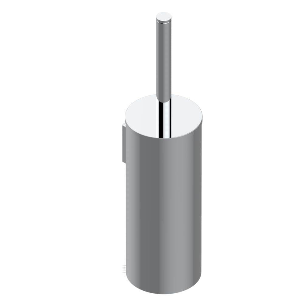 THG - Metal toilet brush holder with brush with cover wall mounted - Umber PVD