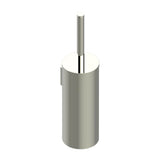 THG - Metal toilet brush holder with brush with cover wall mounted - Nickel Polished