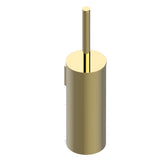 THG - Metal toilet brush holder with brush with cover wall mounted - Gold Color PVD