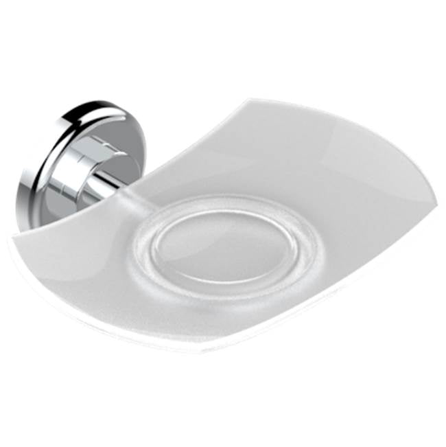 THG - Glass Soap Dish, Wall Mounted - Matt Umber PVD