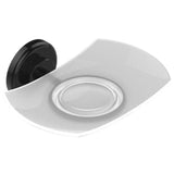 THG - Glass Soap Dish, Wall Mounted - Brown Bronze Color PVD