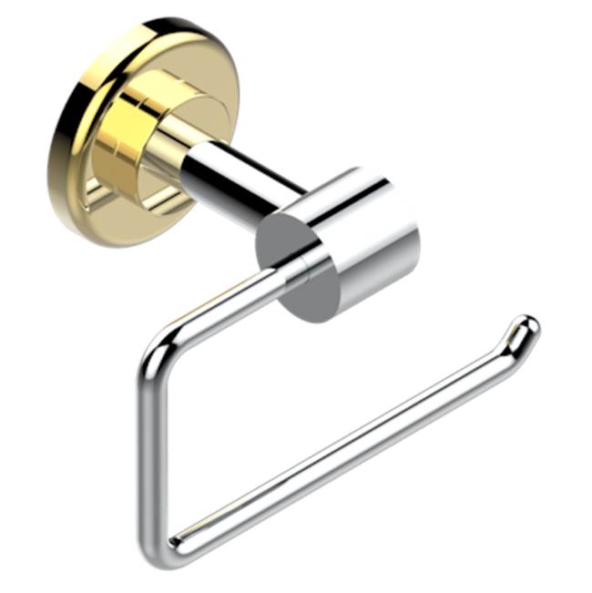 THG - Toilet Paper Holder, Single Mount Without Cover - Chrome Polished Gold Polished