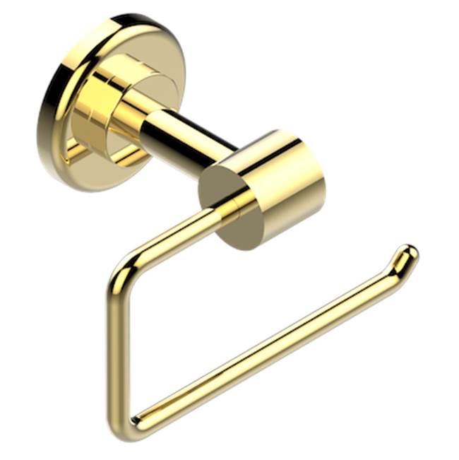THG - Toilet Paper Holder, Single Mount Without Cover - Gold Color PVD