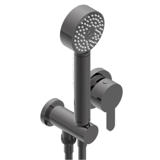 THG - Trim Only For Wall Mixer With Complete Handshower On Hook - Matt Graphite PVD