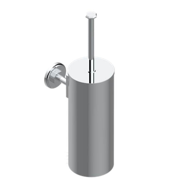 THG - Metal Toilet Brush Holder With Brush With Cover Wall Mounted - Umber PVD