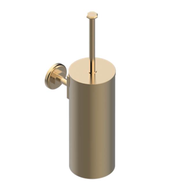 THG - Metal Toilet Brush Holder With Brush With Cover Wall Mounted - Matt Umber PVD