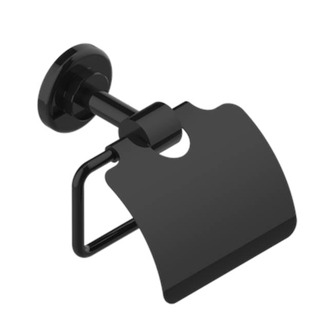THG - Toilet Paper Holder, Single Mount With Cover - Brown Bronze Color PVD