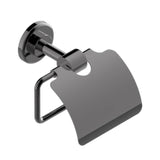 THG - Toilet Paper Holder, Single Mount With Cover - Matt Graphite PVD