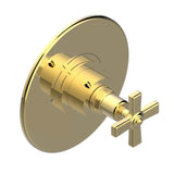 THG - Trim For Thg Thermostatic Valve, Rough Part Supplied With Fixing Box Ref. 5 200ae/us - Round Plate Model - Gold Polished