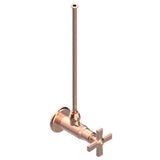 THG - Angle Supply Valve With 3/8'' Adaptor Set For Toilet - Blush PVD
