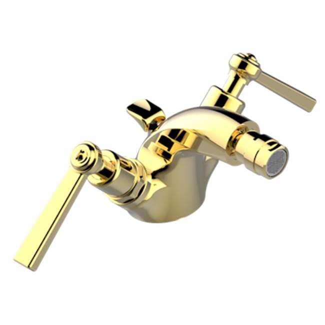THG - Single Hole Bidet Faucet With Drain - Gold Color PVD