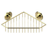THG - Large Corner Soap Basket, Wall Mounted - Gold Polished