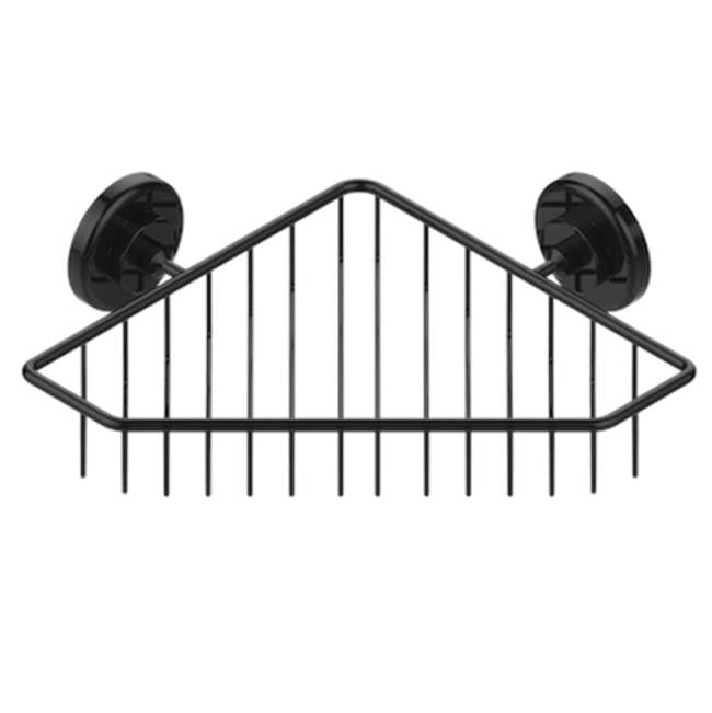THG - Large Corner Soap Basket, Wall Mounted - Brown Bronze Color PVD