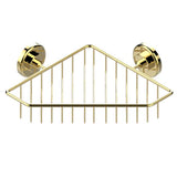 THG - Large Corner Soap Basket, Wall Mounted - Gold Color PVD