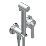 THG - Trim Only For WC Douche Includes Trigger Spray, Wall Mounted Single Lever Mixer, Reinforced Hose, Wall Outlet With Integrated Elbow And Safety Stopper - Umber PVD
