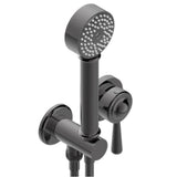 THG - Trim Only For Wall Mixer With Complete Handshower On Hook - Matt Graphite PVD
