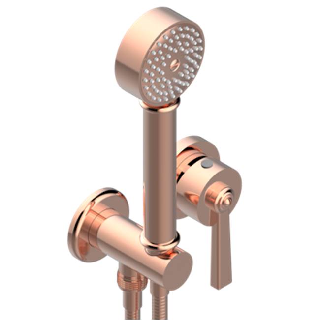 THG - Trim Only For Wall Mixer With Complete Handshower On Hook - Blush PVD