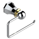 THG - Toilet Paper Holder, Single Mount Without Cover - Chrome Polished Gold Polished