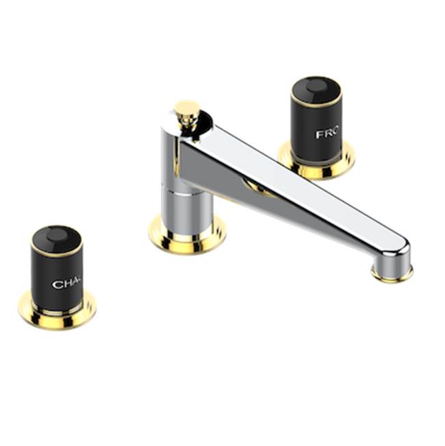 THG - Roman Tub Set With 3/4'' Valves - Chrome Polished Gold Polished