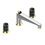 THG - Roman Tub Set With 3/4'' Valves - Chrome Polished Gold Polished