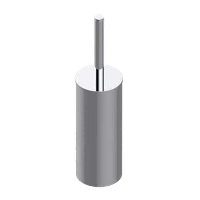 THG - Metal toilet brush holder with brush with cover floor mounted - Umber PVD