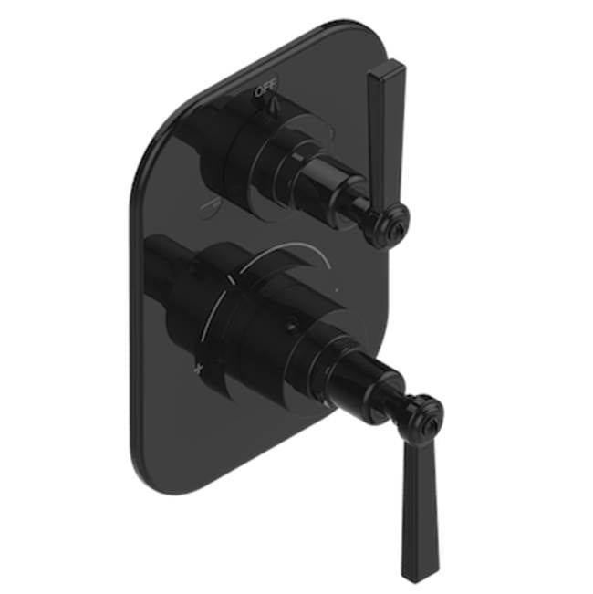 THG - Trim For Thg Thermostat With 2-way Diverter, Rough Part Supplied With Fixing Box Ref. 5 500ae/us - Brown Bronze Color PVD