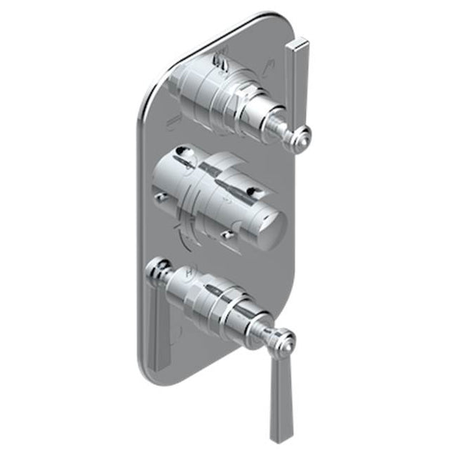 THG - Trim For Thg Thermostat 3 Functions, With One Off Function And 2 Outlets And One Single Off Function - Rough Part Supplied With Fixing Box - Matt Umber PVD