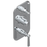 THG - Trim For Thg Thermostat 2 Volume Controls, Rough Part Supplied With Fixing Box Ref. 5 400ae/us - Umber PVD