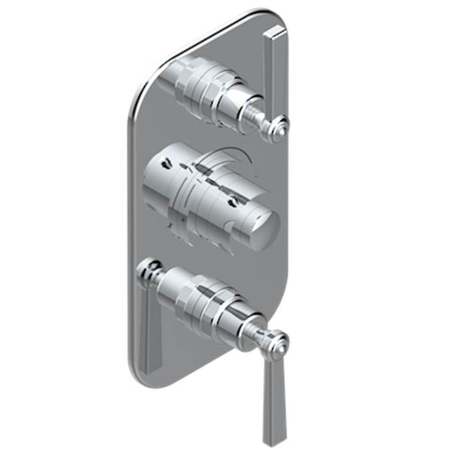THG - Trim For Thg Thermostat 2 Volume Controls, Rough Part Supplied With Fixing Box Ref. 5 400ae/us - Umber PVD
