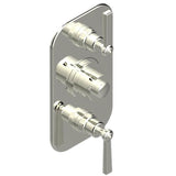 THG - Trim For Thg Thermostat 2 Volume Controls, Rough Part Supplied With Fixing Box Ref. 5 400ae/us - Nickel Polished