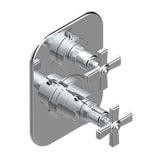 THG - Trim For Thg Thermostat With 2-way Diverter, Rough Part Supplied With Fixing Box Ref. 5 500ae/us - Umber PVD