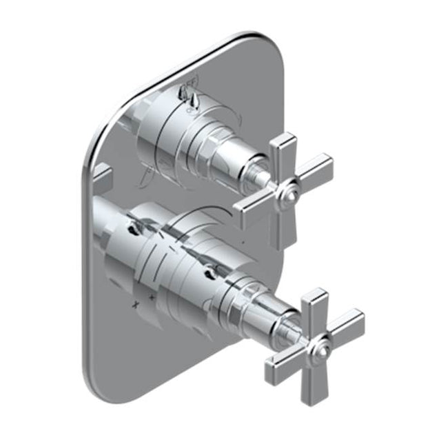 THG - Trim For Thg Thermostat With 2-way Diverter, Rough Part Supplied With Fixing Box Ref. 5 500ae/us - Umber PVD