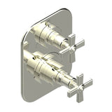 THG - Trim For Thg Thermostat With 2-way Diverter, Rough Part Supplied With Fixing Box Ref. 5 500ae/us - Nickel Polished