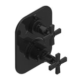 THG - Trim For Thg Thermostat With 2-way Diverter, Rough Part Supplied With Fixing Box Ref. 5 500ae/us - Brown Bronze Color PVD