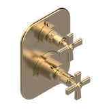 THG - Trim For Thg Thermostat With 2-way Diverter, Rough Part Supplied With Fixing Box Ref. 5 500ae/us - Matt Umber PVD