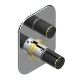 THG - Trim For Thg Thermostat 1 Volume Control, Rough Part Supplied With Fixing Box Ref.5 300ae/us - Chrome Polished Gold Polished