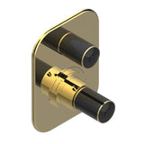 THG - Trim For Thg Thermostat 1 Volume Control, Rough Part Supplied With Fixing Box Ref.5 300ae/us - Gold Color PVD