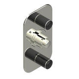 THG - Trim For Thg Thermostat 2 Volume Controls, Rough Part Supplied With Fixing Box Ref. 5 400ae/us - Nickel Polished
