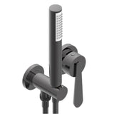 THG - Trim Only For Wall Mixer With Complete Handshower On Hook - Matt Graphite PVD