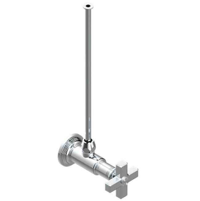 Angle supply valve with 3/8'' adaptor set for toilet